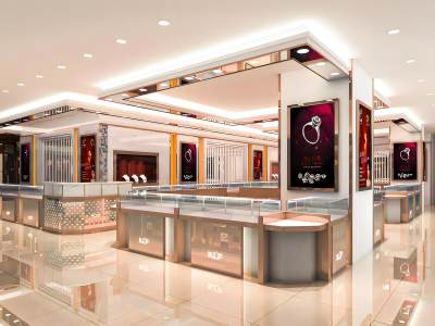 现代珠宝店模型