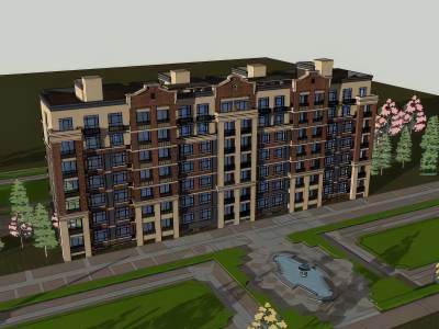 欧式花园洋房住宅建筑