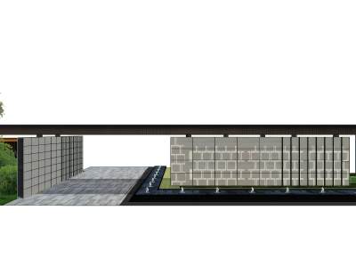 新中式入口大门