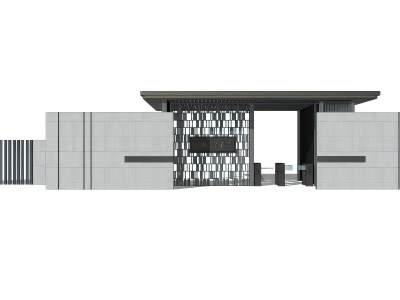 新中式入口大门