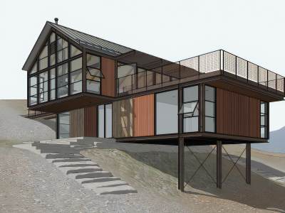 工业独栋别墅外立面