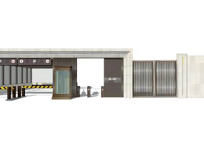 新中式入口大门