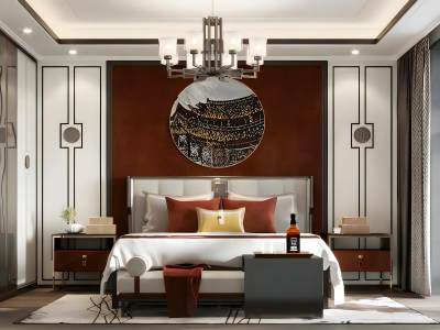 新中式卧室