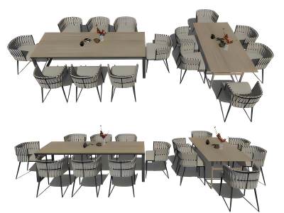 现代休闲桌椅户外桌椅