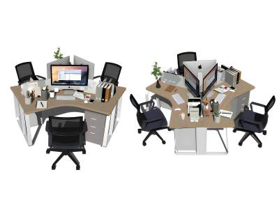 现代组合办公桌椅
