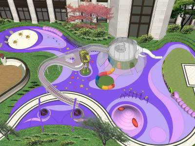 现代住宅园林景观儿童乐园