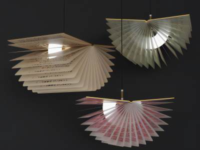 现代古书艺术吊灯