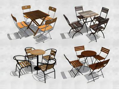 现代休闲桌椅户外桌椅