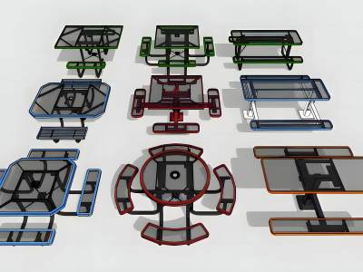 现代室外铁艺休闲座椅