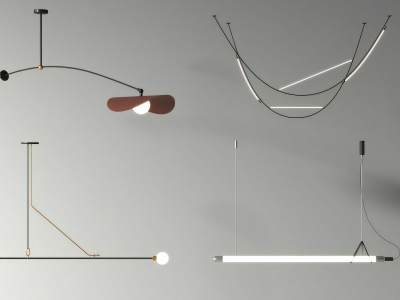 现代简约长条吊灯