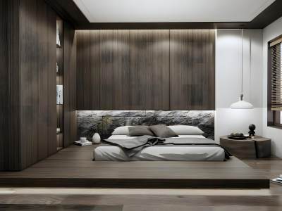 侘寂风榻榻米卧室