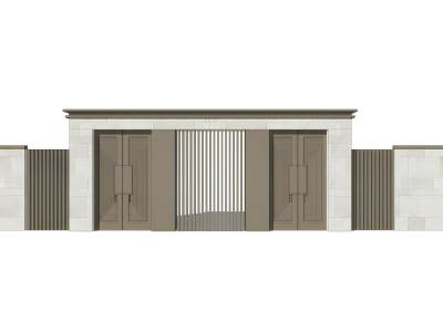 新中式入户大门