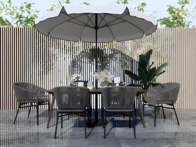 现代户外休闲桌椅