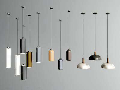 现代吊灯小清新吊灯金属筒灯