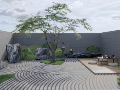 新中式禅意庭院小品