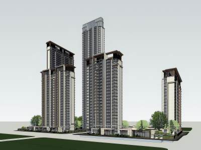 现代住宅外立面