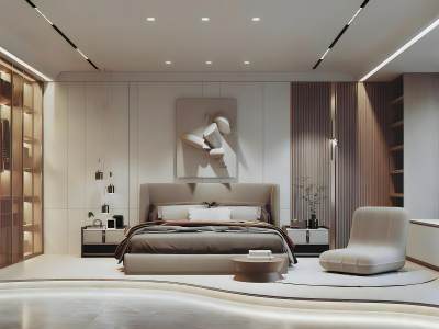 现代轻奢卧室