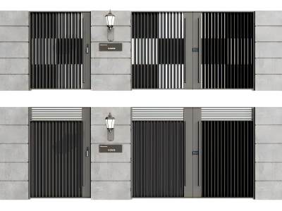 现代别墅庭院门铁艺大门