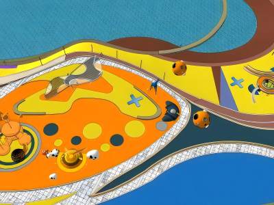 现代儿童游乐设施