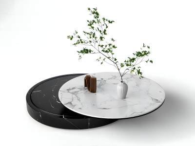 现代圆形茶几