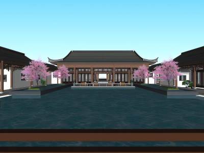 中式四合院古建筑