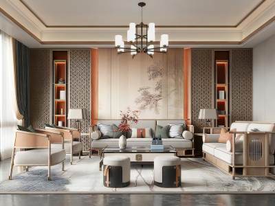 新中式客厅