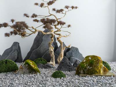 新中式庭院景观小品