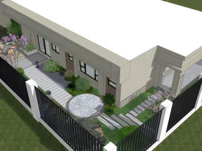 新中式庭院花园