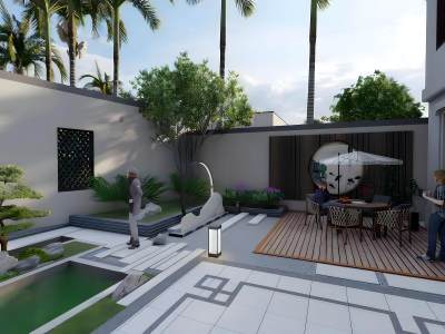 新中式庭院花园