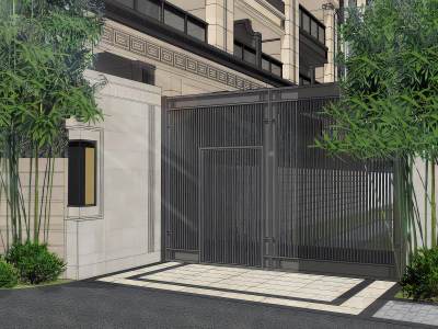 新中式小区住宅景观