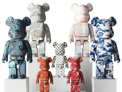 现代暴力熊摆件