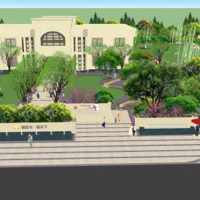 欧式售楼部建筑示范区