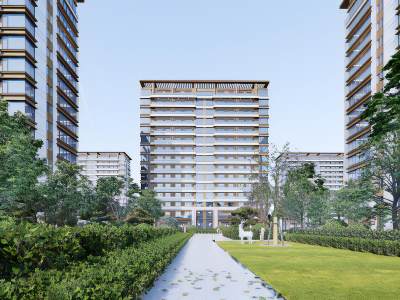 现代高层住宅景观