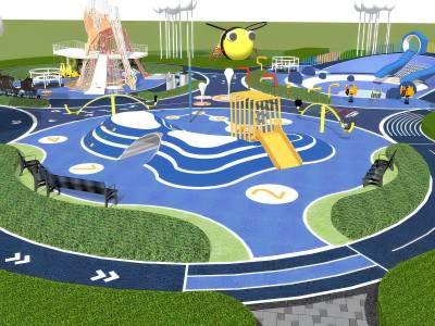 现代儿童游乐区