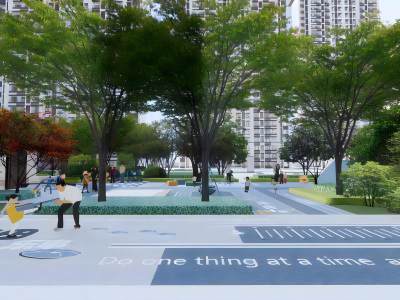 现代儿童游乐区