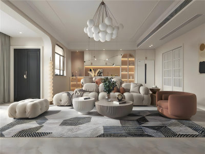 法式客餐厅模型