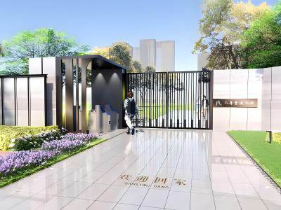 现代小区入口门禁