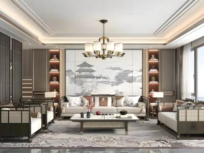 新中式客厅