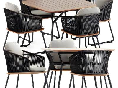现代户外休闲餐桌椅