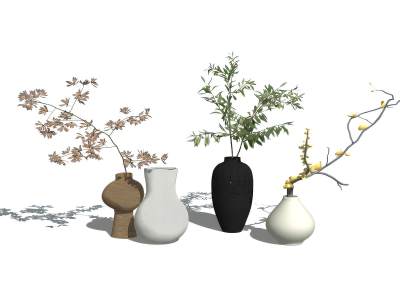 新中式花瓶花艺