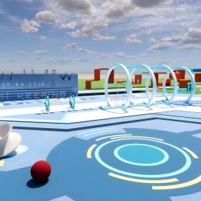 现代儿童游乐区