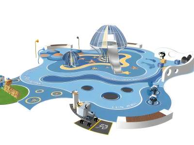 现代儿童游乐区