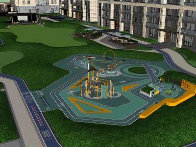 新中式小区景观