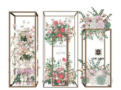 现代玫瑰花花艺