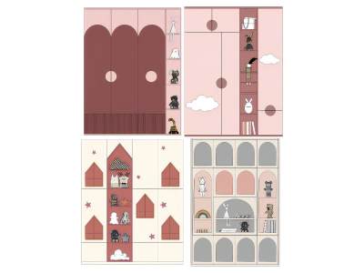 现代儿童房衣柜