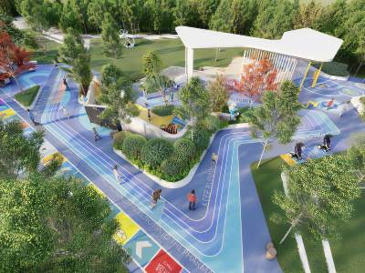 现代儿童游乐区