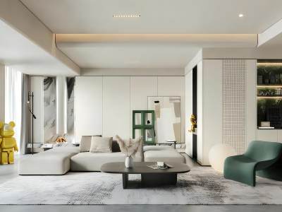现代客厅模型