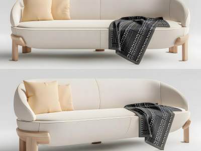 侘寂风多人沙发