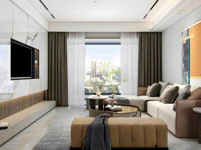 现代客厅模型