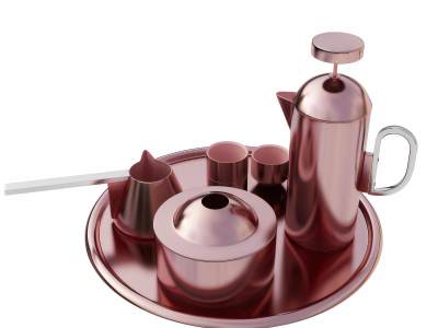 现代粉色水杯水壶